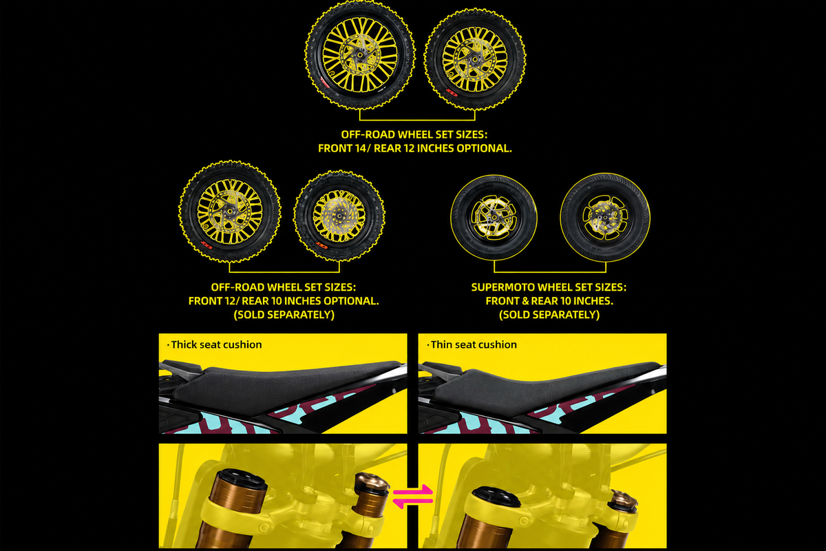 Réglage de la hauteur de selle — Hyper Bee 2026